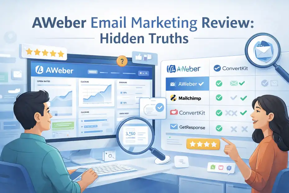 An informative illustration about Aweber Email Marketing Review: Hidden Truths