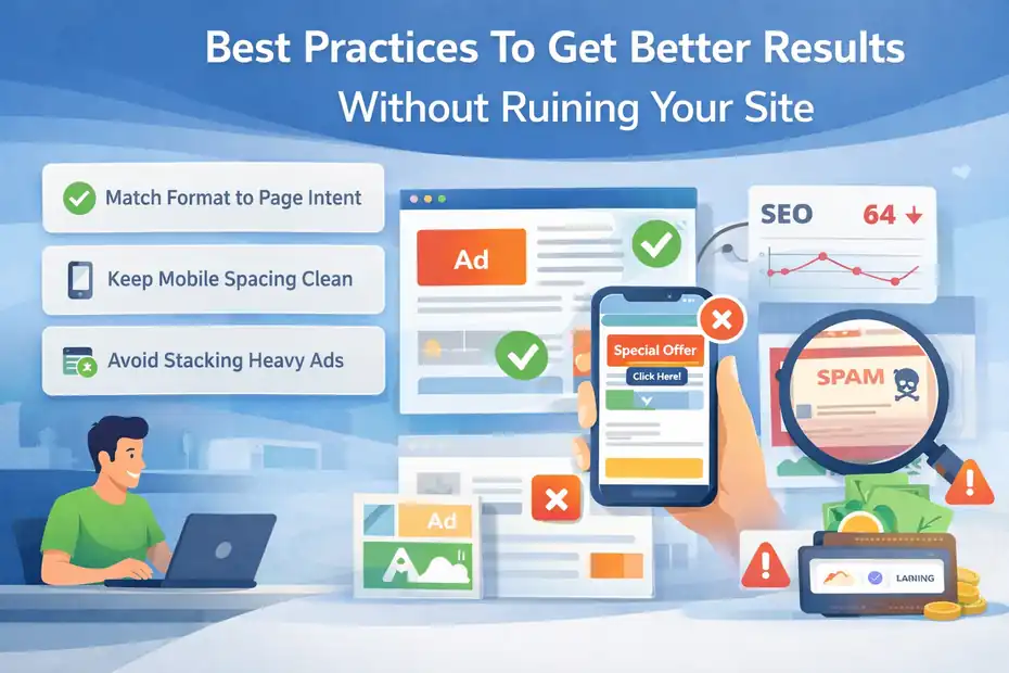 An informative illustration about Best Practices To Get Better Results Without Ruining Your Site