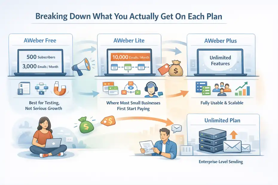 An informative illustration about Breaking Down What You Actually Get On Each Plan