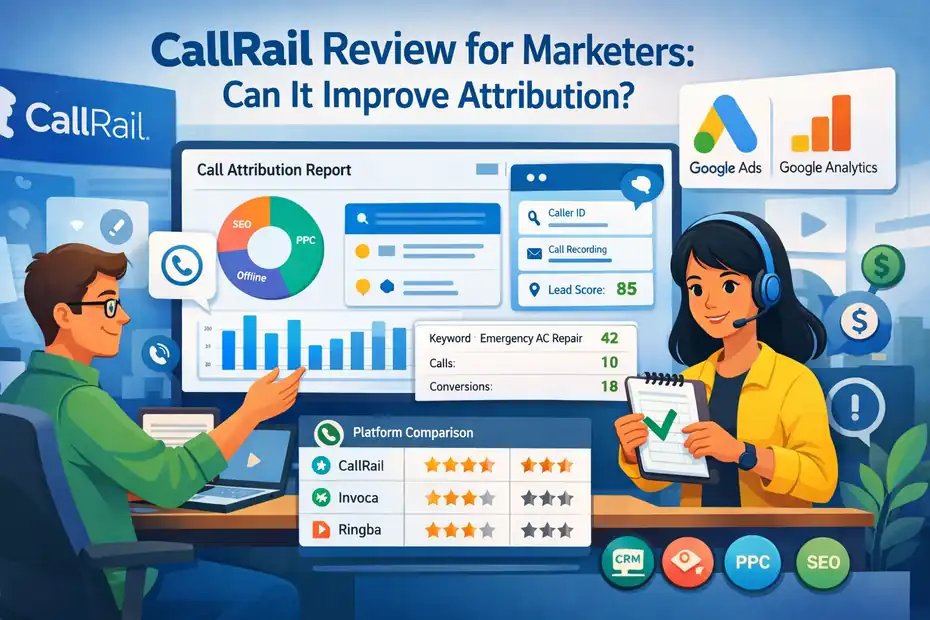 An informative illustration about CallRail Review For Marketers: Can It Improve Attribution?