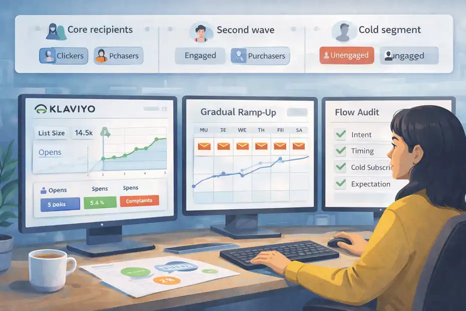 Klaviyo Emails Going To Spam: Fix This Before You Lose Sales An informative illustration about Change the way you send campaigns and flows
