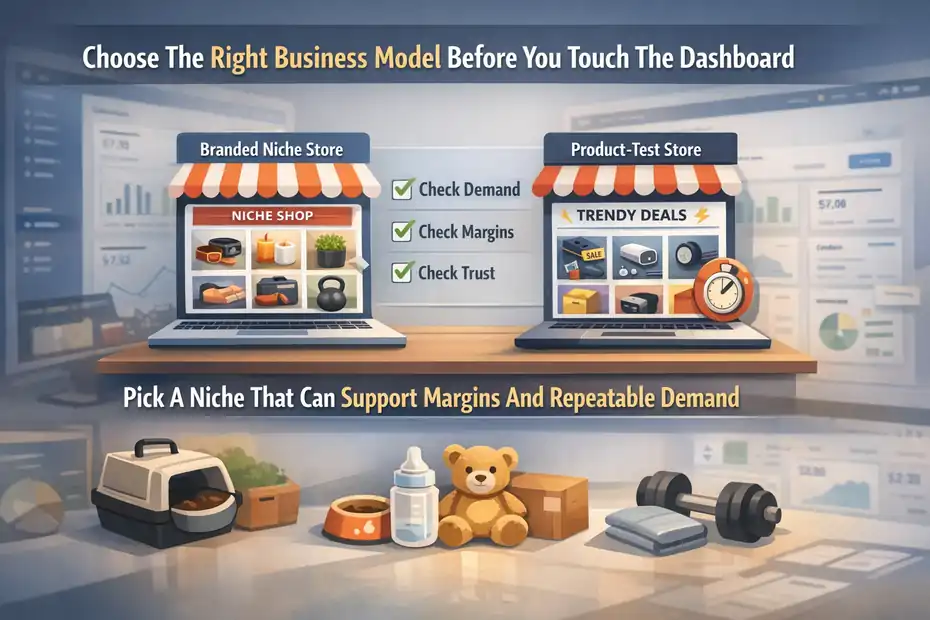 How to Start Dropshipping Using Appscenic An informative illustration about Choose The Right Business Model Before You Touch The Dashboard