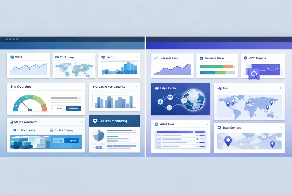WP Engine Vs Kinsta Comparison: Which Wins Speed? An informative illustration about Core Platform Differences That Affect Speed