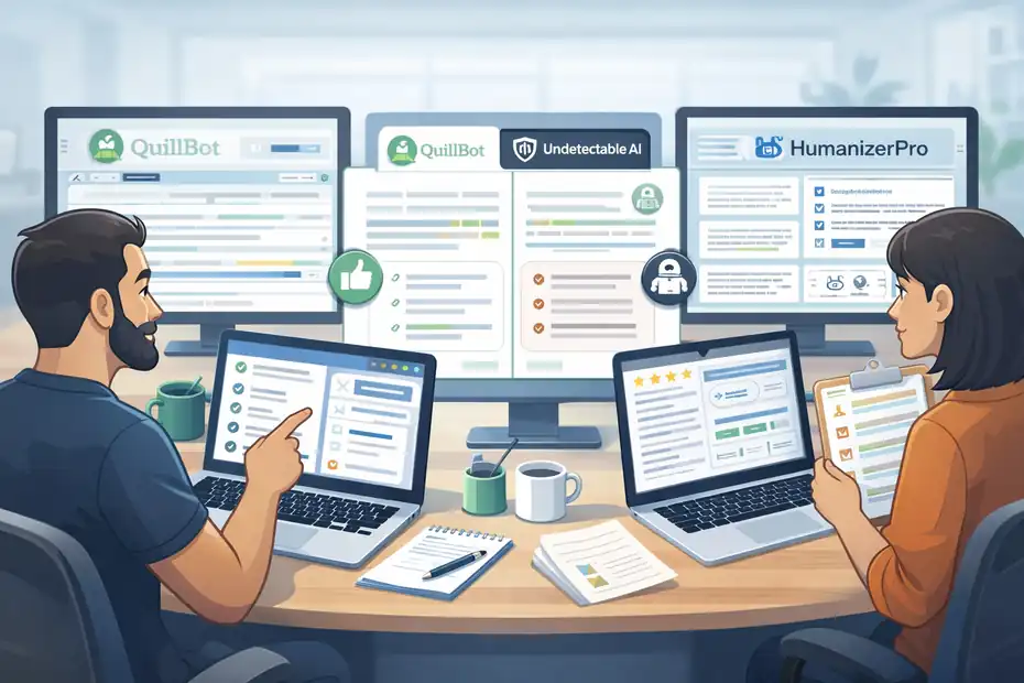 An informative illustration about Does Quillbot Rewrite Better Than Ai Humanizer Tools Comparison