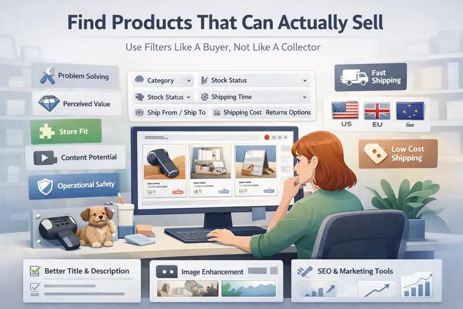 How to Start Dropshipping Using Appscenic An informative illustration about Find Products That Can Actually Sell