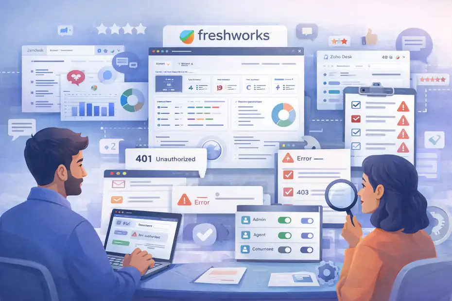 An informative illustration about Freshworks Ticket System Not Working Fix Guide