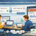An informative illustration about GetResponse Duplicate Contacts Problem Solution: Clean Fast