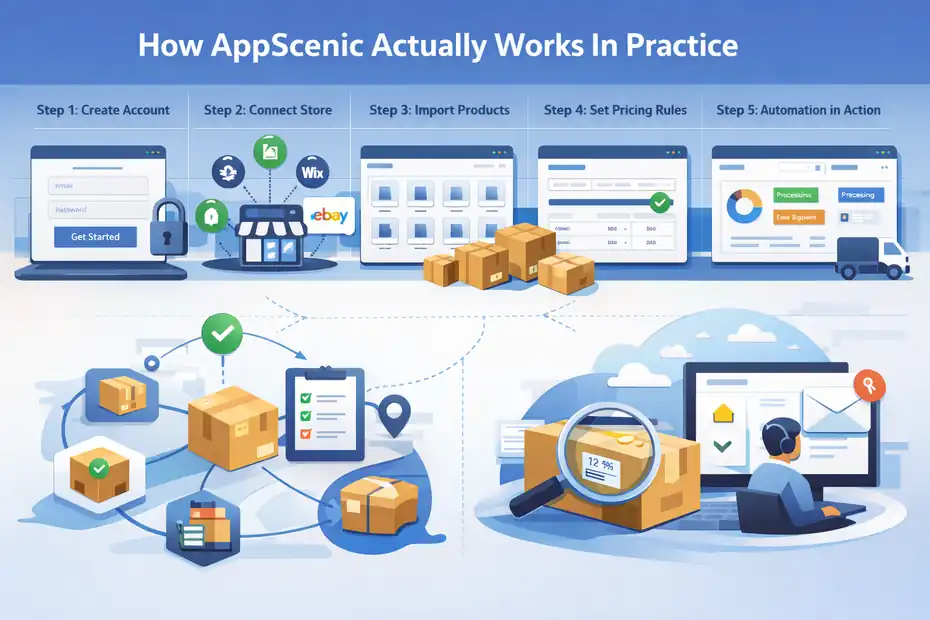 An informative illustration about How AppScenic Actually Works In Practice