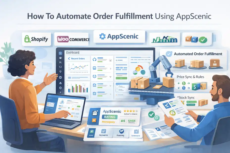 An informative illustration about How To Automate Order Fulfillment Using Appscenic