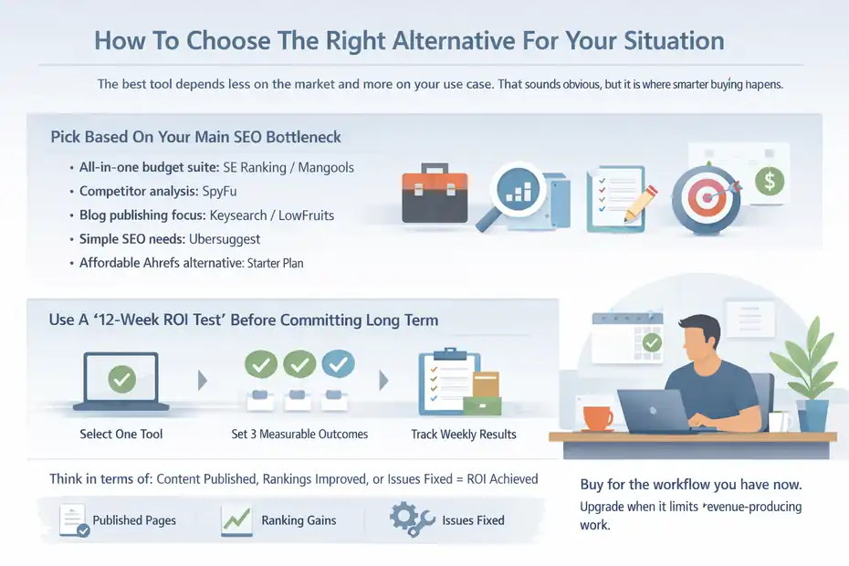 An informative illustration about How To Choose The Right Alternative For Your Situation