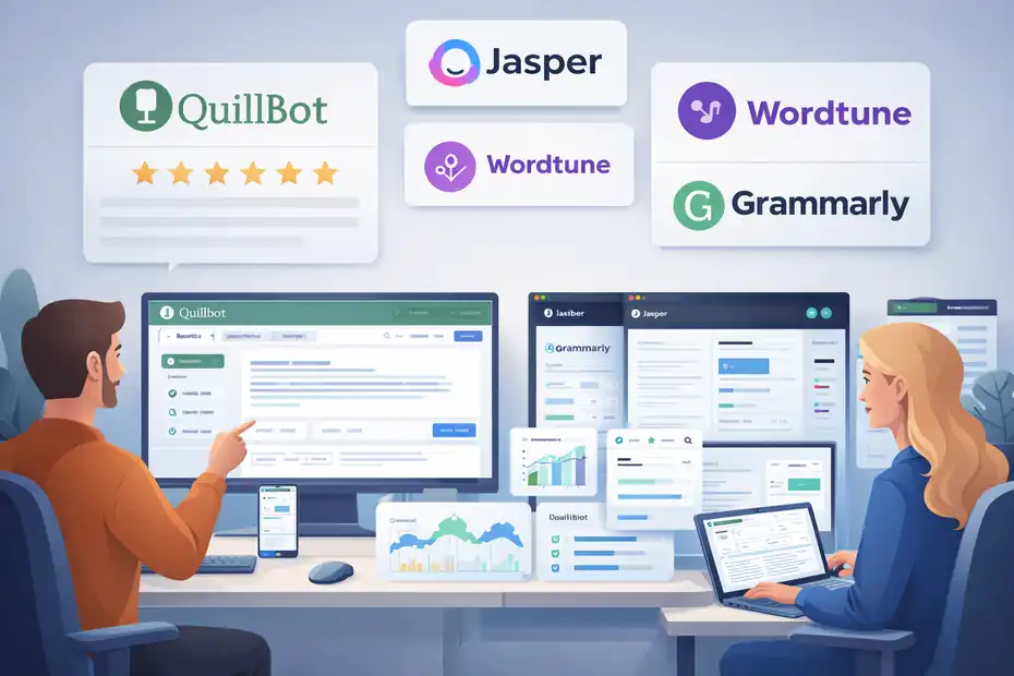 An informative illustration about How To Rewrite Blog Content Using Quillbot Like Experts