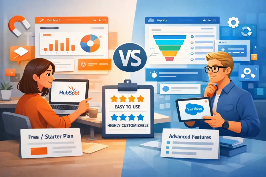An informative illustration about HubSpot Vs Salesforce For Small Business: Honest Verdict