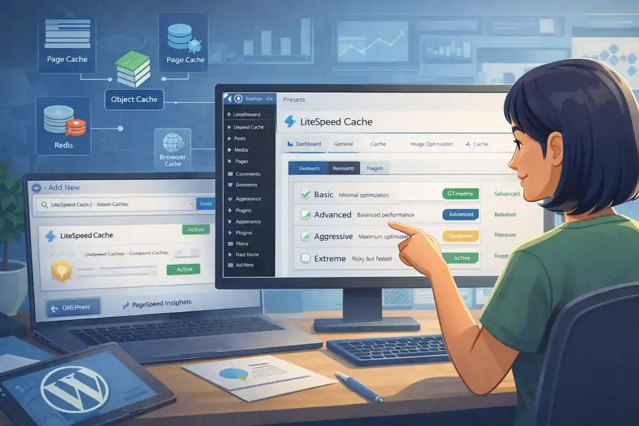 An informative illustration about LiteSpeed Cache Plugin Setup And Configuration Walkthrough