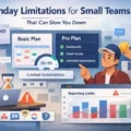 An informative illustration about Monday Limitations For Small Teams That Can Slow You Down