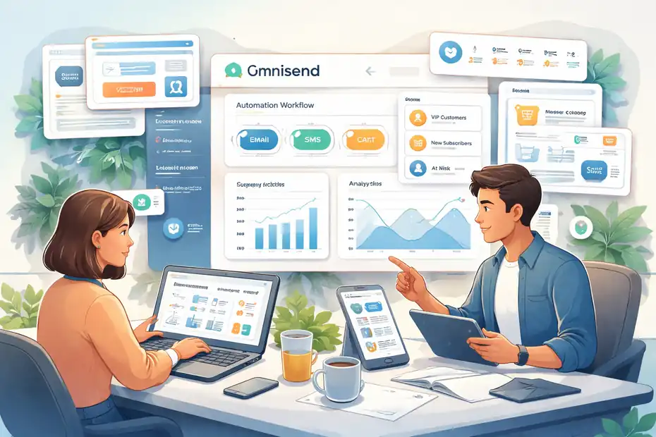 An informative illustration about Omnisend Ecommerce Lifecycle Marketing Strategy That Converts