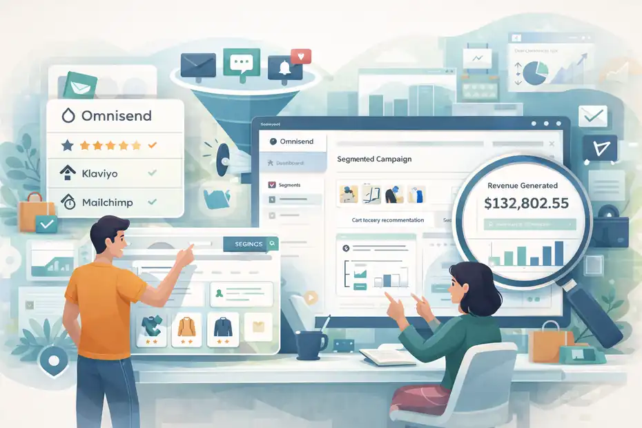 An informative illustration about Omnisend Review For Ecommerce Stores: Hidden Wins