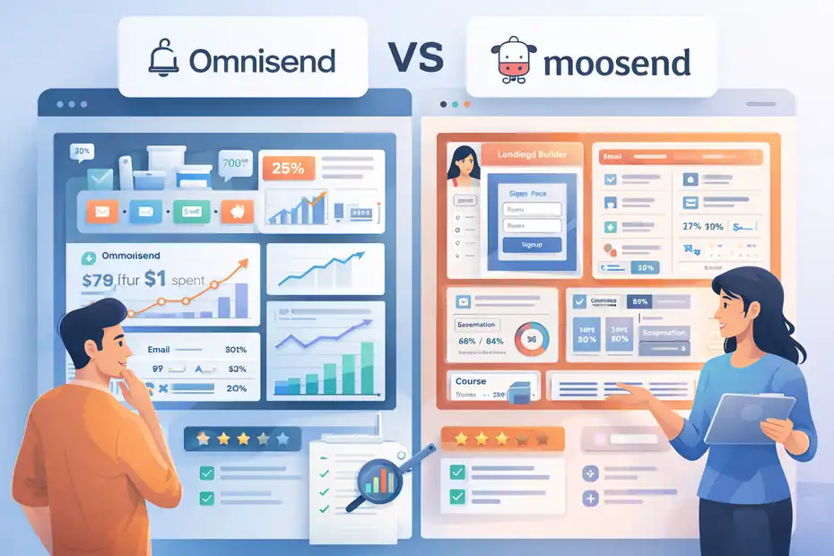 An informative illustration about Omnisend Vs Moosend Comparison: Which Converts Better