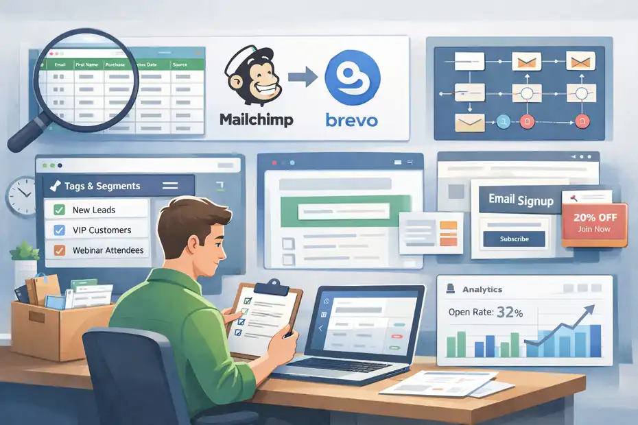 An informative illustration about Pre-Migration Audit Before Switching From Mailchimp To Brevo