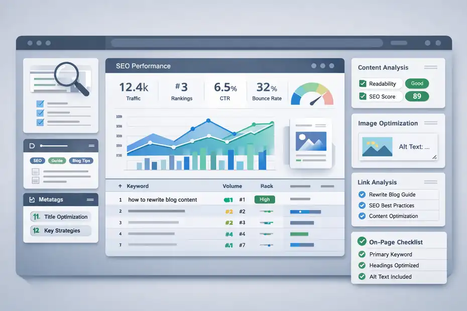 An informative illustration about Protect SEO While You Rewrite