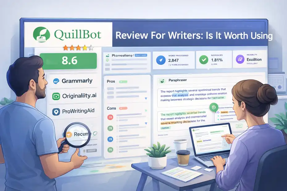 An informative illustration about Quillbot Review For Writers: Is It Worth Using Daily