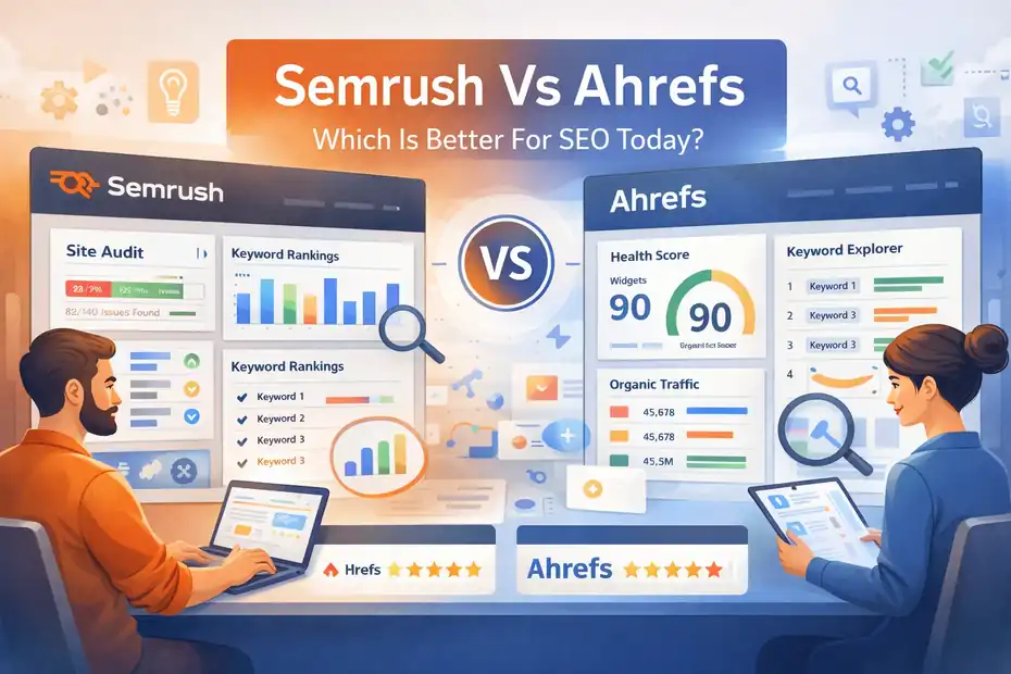 An informative illustration about Semrush Vs Ahrefs Which Is Better For SEO Today?