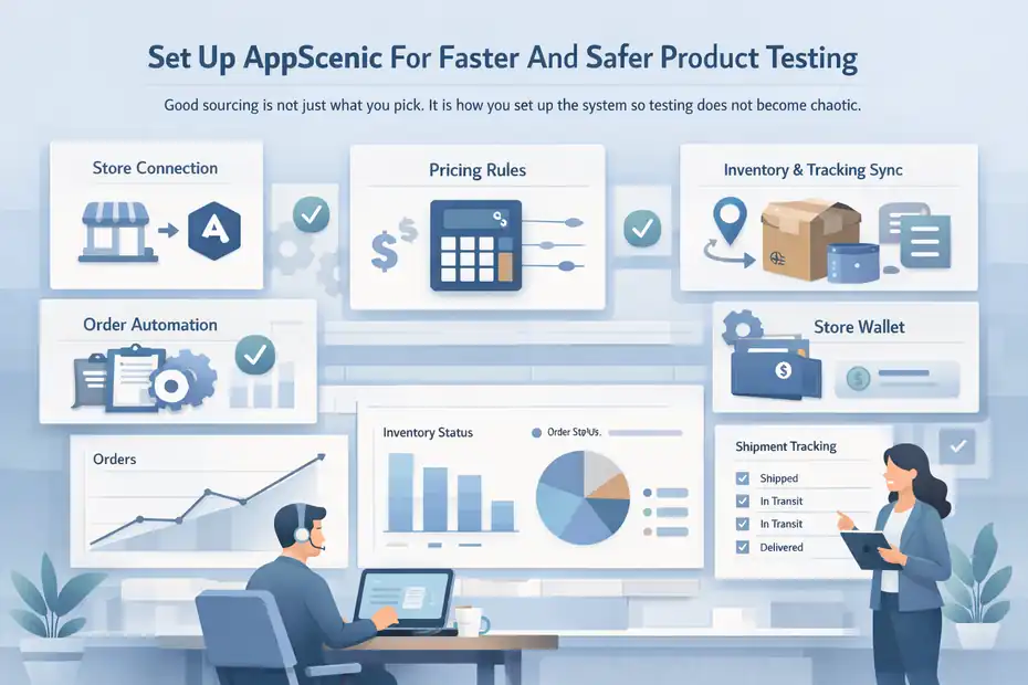 An informative illustration about Set Up AppScenic For Faster And Safer Product Testing