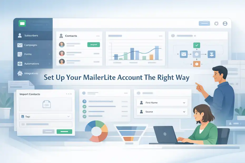 An informative illustration about Set Up Your MailerLite Account The Right Way