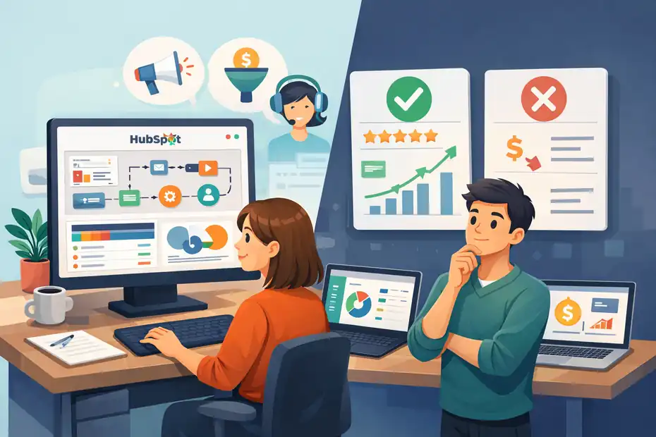 An informative illustration about Should I Use HubSpot For My Business Or Avoid It?