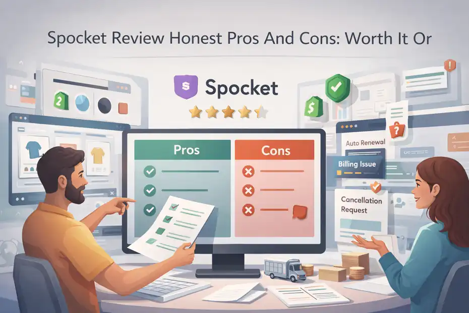 An informative illustration about Spocket Review Honest Pros And Cons: Worth It Or Not?