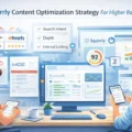 An informative illustration about Squirrly Content Optimization Strategy For Higher Rankings