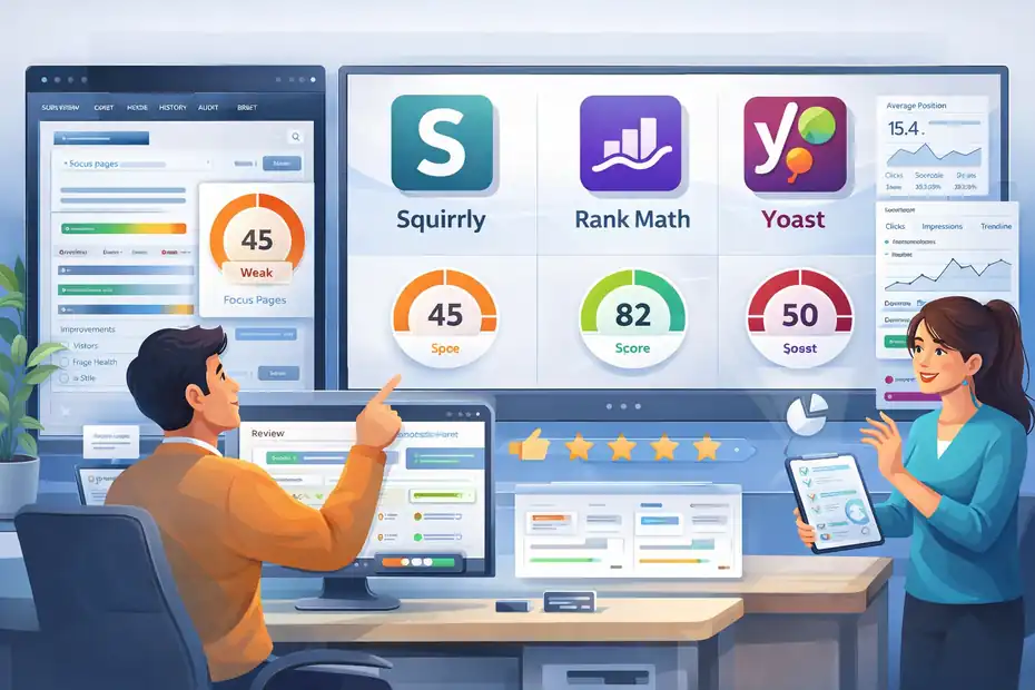 An informative illustration about Squirrly Seo Score Not Improving Fix Real Ranking Recovery