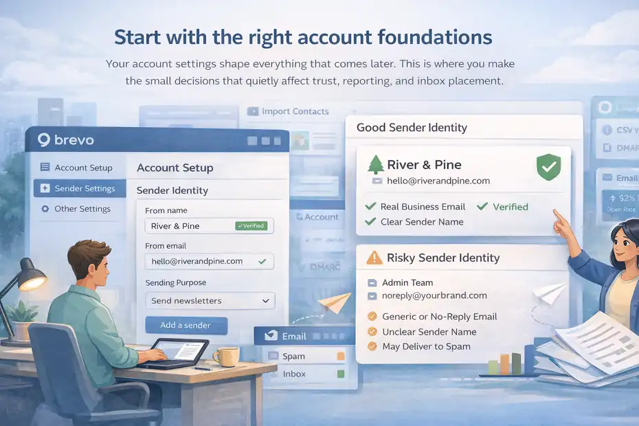 An informative illustration about Start with the right account foundations