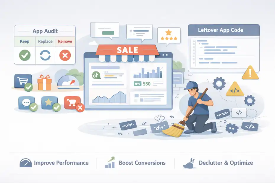 An informative illustration about Step 4: Remove Or Replace Slow Shopify Apps