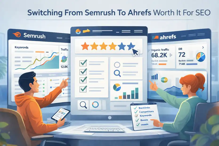 An informative illustration about Switching From Semrush To Ahrefs Worth It For SEO