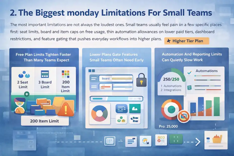 An informative illustration about The Biggest monday Limitations For Small Teams