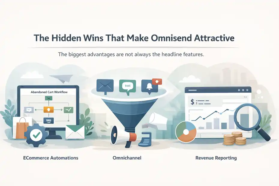 An informative illustration about The Hidden Wins That Make Omnisend Attractive