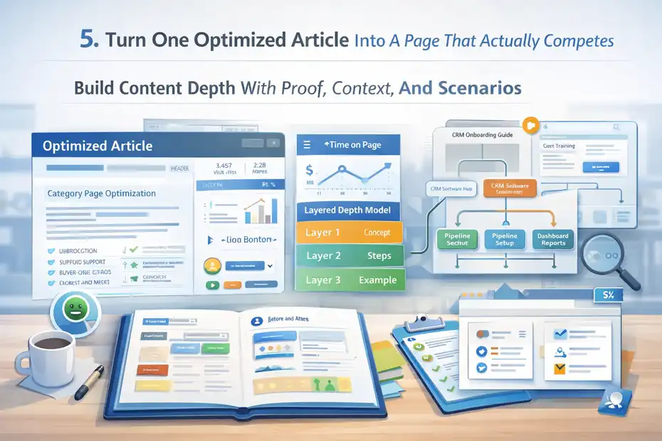 An informative illustration about Turn One Optimized Article Into A Page That Actually Competes