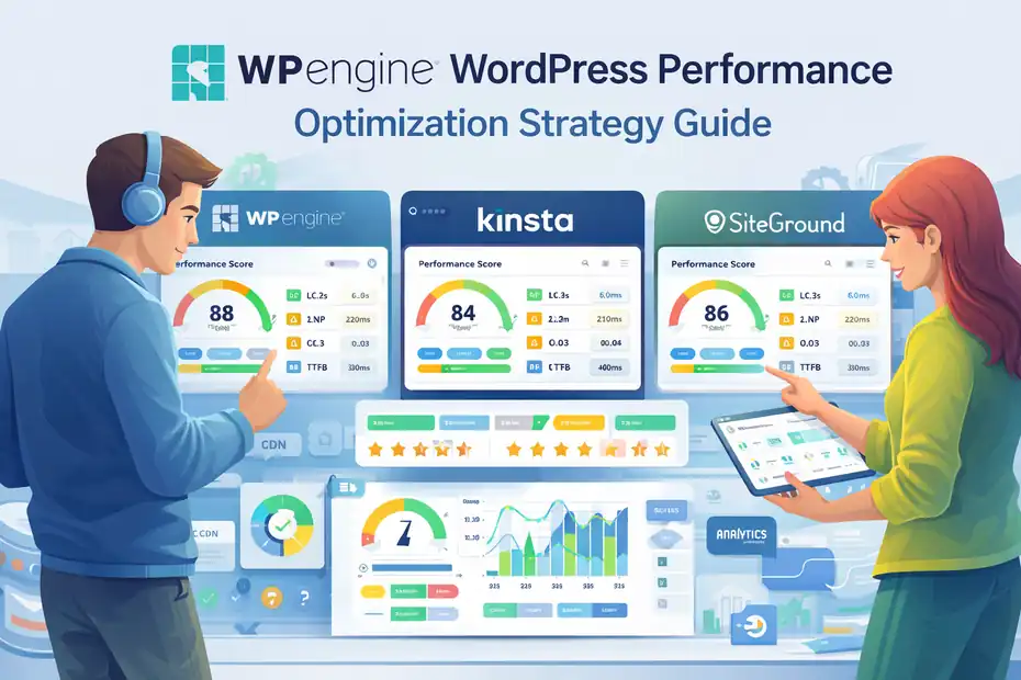 An informative illustration about WP Engine WordPress Performance Optimization Strategy Guide