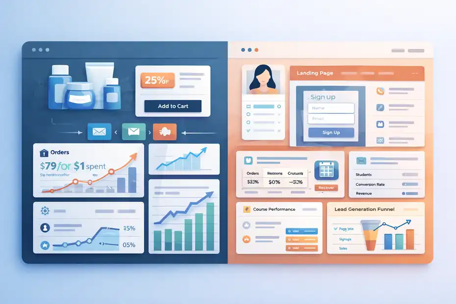 An informative illustration about Which Converts Better For Different Business Types