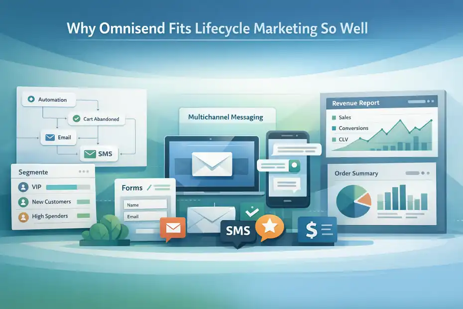 An informative illustration about Why Omnisend Fits Lifecycle Marketing So Well