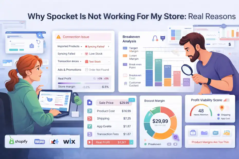 An informative illustration about Why Spocket Is Not Working For My Store: Real Reasons