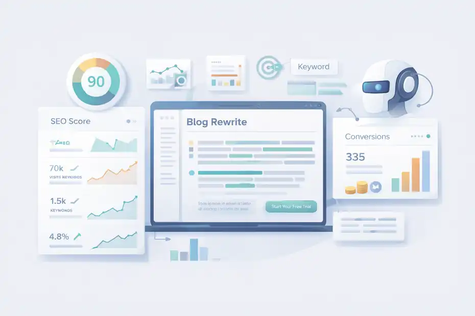 An informative illustration about Win Five: Your Rewrites Start Performing Better For SEO And Conversions