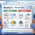 Brand24 Pros And Cons For Businesses: Honest Breakdown An informative illustration about Brand24 Pros And Cons For Businesses: Honest Breakdown