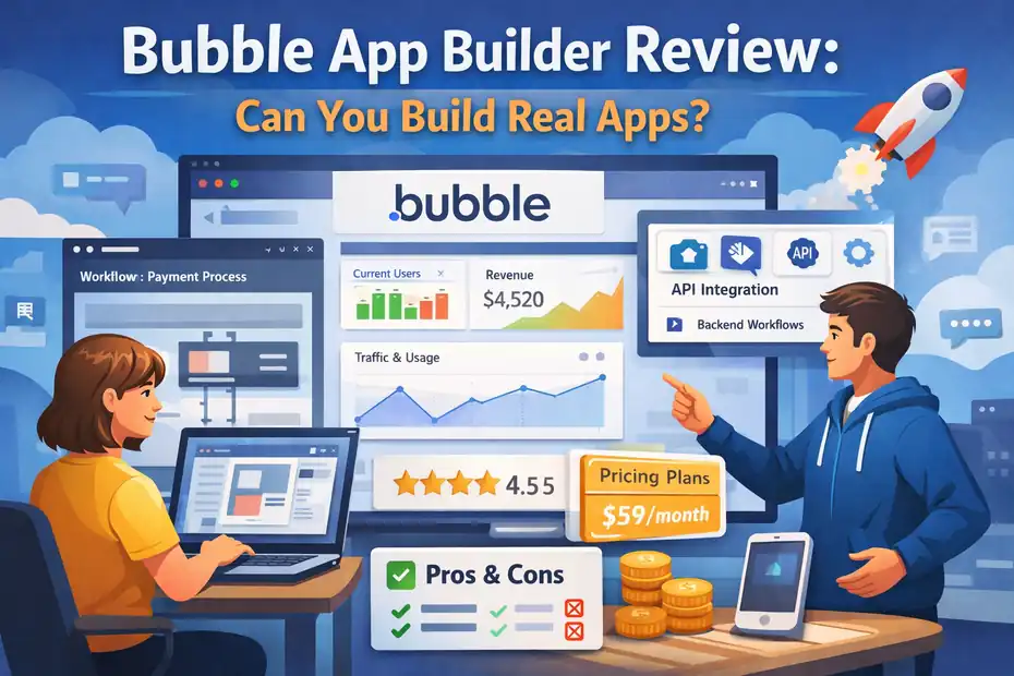 An informative illustration about Bubble App Builder Review: Can You Build Real Apps?