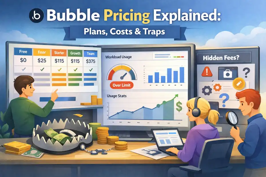 An informative illustration about Bubble Pricing Explained: Plans, Costs & Traps