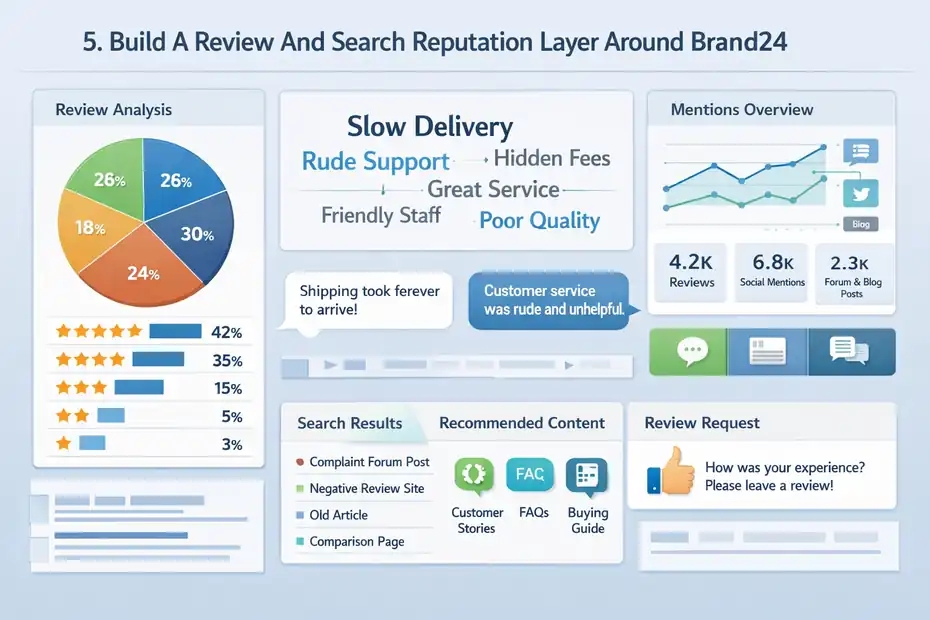 An informative illustration about
Build A Review And Search Reputation Layer Around Brand24