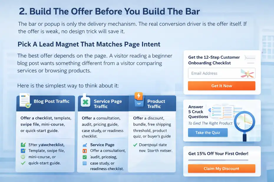 An informative illustration about
Build The Offer Before You Build The Bar