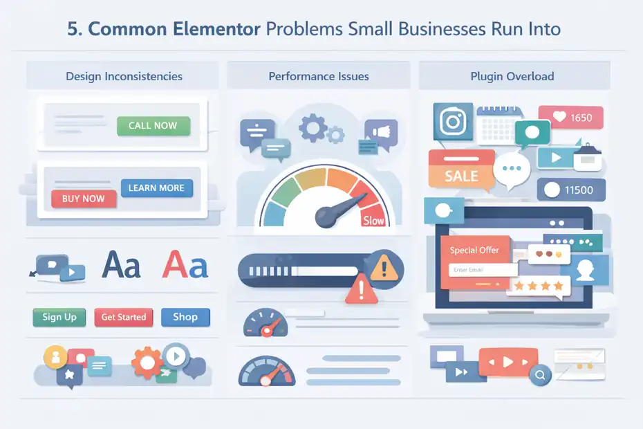 An informative illustration about
Common Elementor Problems Small Businesses Run Into