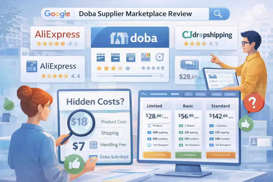 An informative illustration about Doba Supplier Marketplace Review: Hidden Costs And Truth