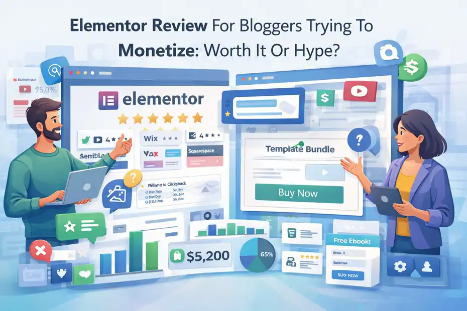 An informative illustration about Elementor Review For Bloggers Trying To Monetize: Worth It Or Hype?